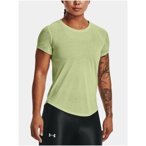 Světle zelené dámské tričko Under Armour UA Streaker Jacquard Tee