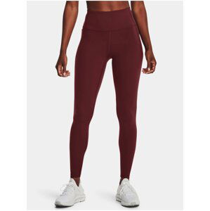 Vínové dámské legíny Under Armour Meridian Legging