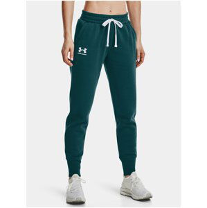 Tmavě zelené dámské tepláky Under Armour Rival Fleece Joggers