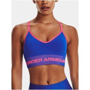 Podprsenka Under Armour UA Seamless Low Long Bra - modrá