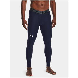 Tmavě modré pánské legíny Under Armour UA HG Armour Leggings