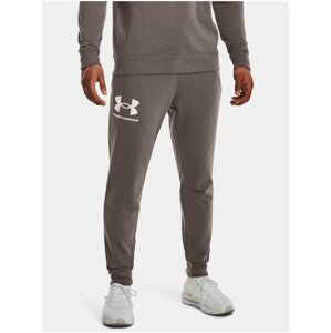 Hnědé pánské tepláky Under Armour UA RIVAL TERRY JOGGER