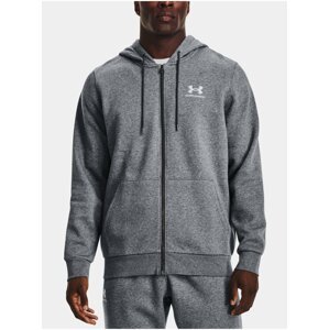 Šedá mikina Under Armour UA Essential Fleece FZ Hood