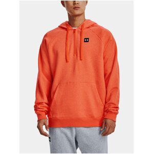 Oranžová pánská mikina Under Armour UA Rival Fleece 1/2 Zip HD