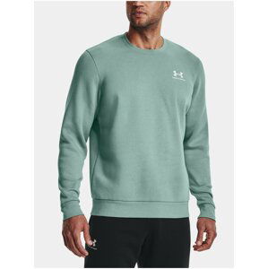 Světle zelená pánská mikina Under Armour UA Essential Fleece Crew