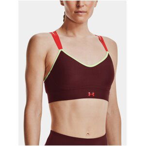 Vínová dámská sportovní podprsenka Under Armour UA Infinity Low Strappy