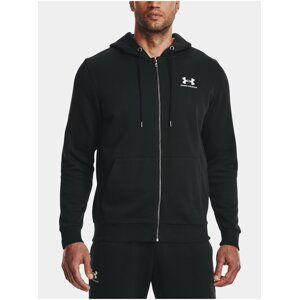 Černá pánská mikina Under Armour UA Essential Fleece FZ Hood