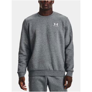 Šedá pánská mikina Under Armour UA Essential Fleece Crew