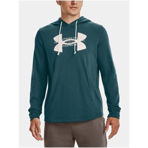 Tmavě zelená pánská mikina Under Armour UA Rival Terry Logo Hoodie