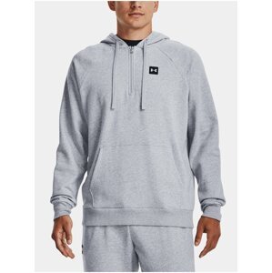 Šedá pánská mikina Under Armour UA Rival Fleece 1/2 Zip HD