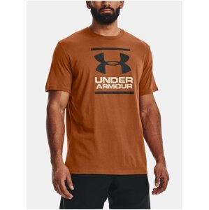 Oranžové pánské tričko Under Armour UA GL FOUNDATION SS