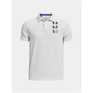 Bílé klučičí polo tričko Under Armour UA Perf Paradise Graphic P