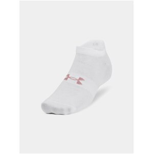 Sada tří párů pánských ponožek v bílé barvě Under Armour UA Essential No Show 3pk.