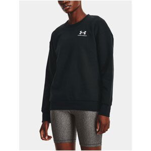 Černá dámská mikina Under Armour Essential Fleece Crew