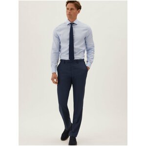 Kalhoty se strečem, mírně projmutý střih Marks & Spencer námořnická modrá