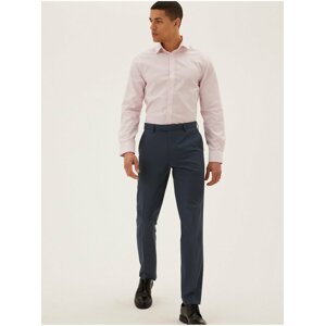 Kalhoty se strečem, úzký střih Marks & Spencer námořnická modrá