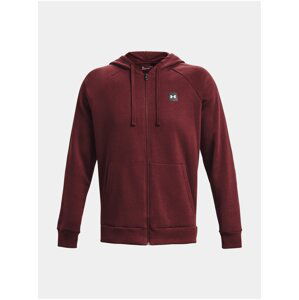 Vínová pánská mikina Under Armour UA Rival Fleece FZ Hoodie