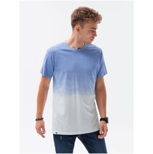 Modré pánské tričko Ombre Clothing S1624
