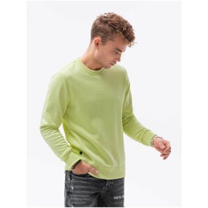 Světle zelená pánská basic mikina Ombre Clothing