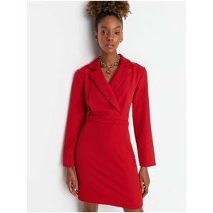 Červené dámské šaty Trendyol