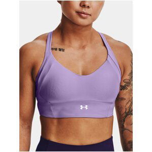 Fialová sportovní podprsenka Under Armour UA Infinity Mid Rib Bra