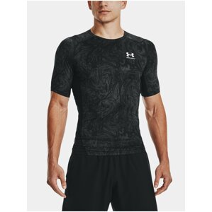 Tričko Under Armour UA HG Armour Comp Print SS - černá