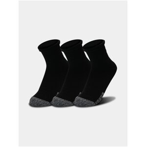 Sada tří párů sportovních ponožek v černé barvě Under Armour Heatgear