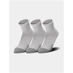 Sada tří párů sportovních ponožek v bílé barvě Under Armour Heatgear