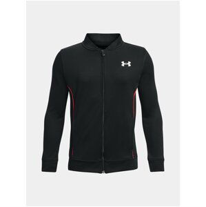 Černá klučičí sportovní mikina na zip Under Armour Pennant 2.0 FZ