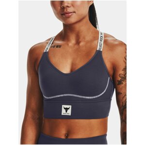 Tmavě šedá podprsenka Under Armour Pjt Rock Infty Mid Bra