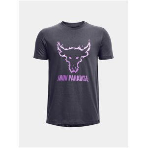 Fialové klučičí tričko Under Armour UA PJT ROCK IP BRAHMAN SS