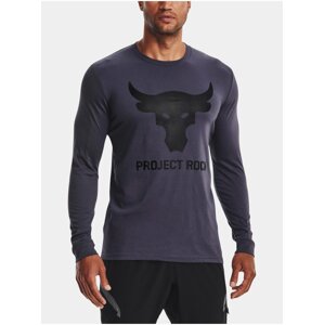 Šedé pánské tričko Under Armour UA PJT ROCK BRAHMA BULL LS