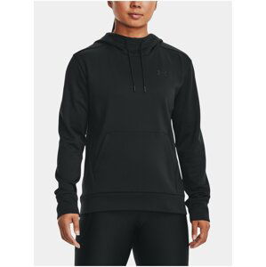 Černá dámská žíhaná sportovní mikina s kapucí Under Armour Fleece LC