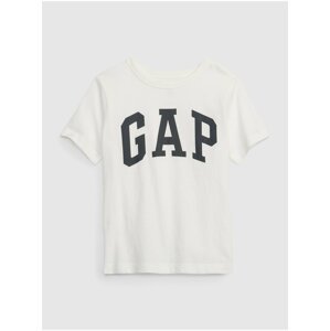 Bílé dětské tričko GAP Jersey logo