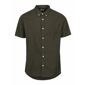 Khaki košile s krátkým rukávem Burton Menswear London