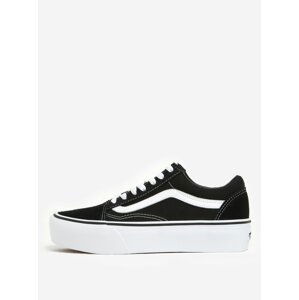 Černé semišové tenisky na platformě VANS Old Skool