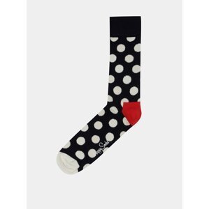 Černé puntíkované ponožky Happy Socks Big Dots