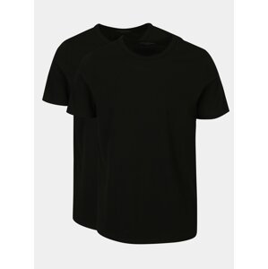 Sada dvou černých pánských triček s krátkým rukávem Jack & Jones Basic
