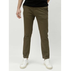 Khaki slim fit chino kalhoty Burton Menswear London