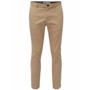 Béžové slim fit chino kalhoty Burton Menswear London