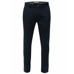 Tmavě modré slim fit chino kalhoty Burton Menswear London