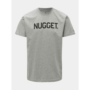 Šedé pánské žíhané tričko NUGGET Nugget
