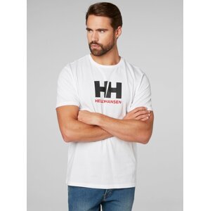 Bílé pánské regular fit tričko s výšivkou HELLY HANSEN