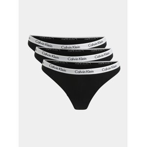 Sada tří tang v černé barvě Calvin Klein Underwear