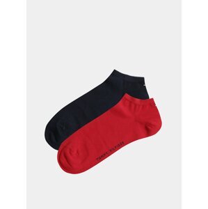 Sada dvou párů pánských ponožek v červené a modré barvě Tommy Hilfiger