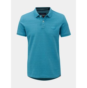 Modré pánské polo tričko Superdry