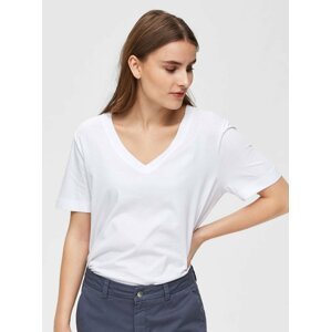 Bílé basic tričko Selected Femme Standard