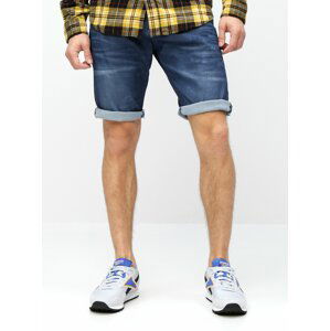 Modré džínové loose fit kraťasy Jack & Jones Max