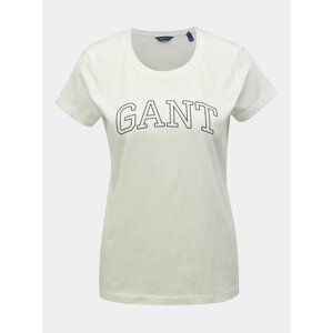 Bílé dámské tričko s potiskem GANT