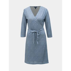 Modré zavinovací vzorované šaty GANT
